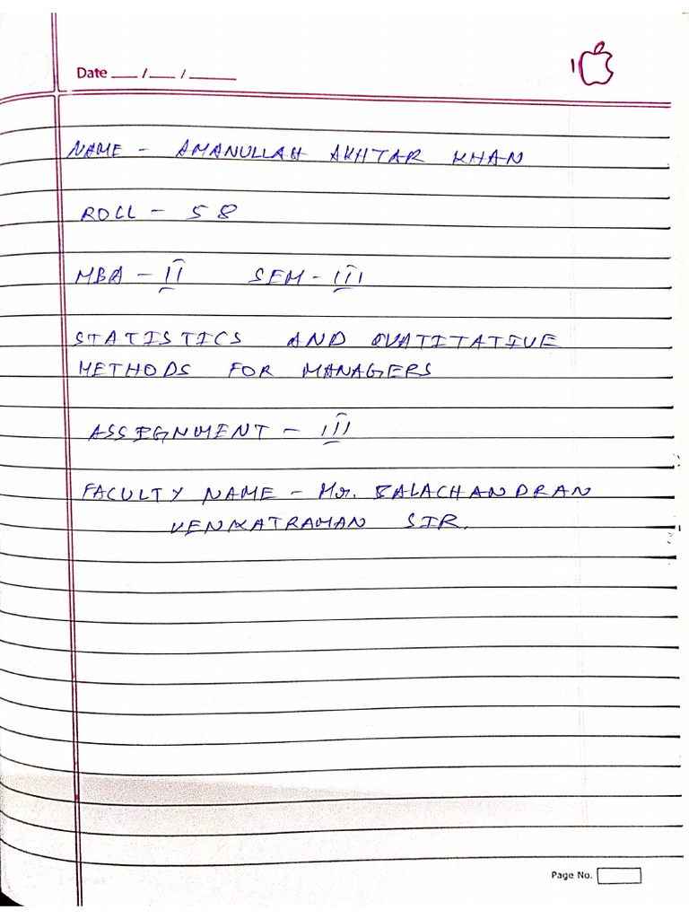 Assignment 3, Roll No. 58 | PDF