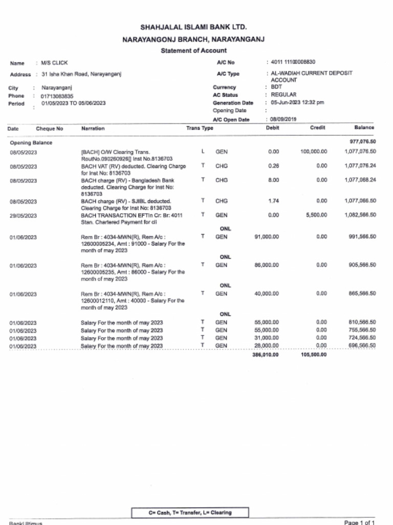 Bank Statement | PDF