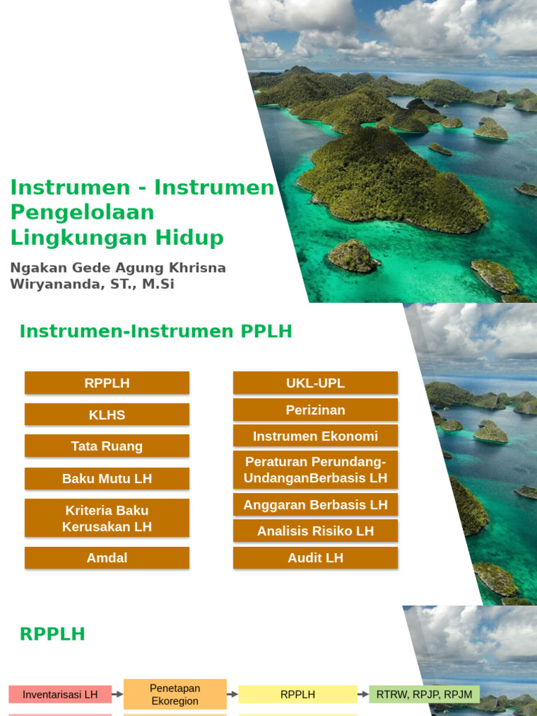 Instrumen-Instrumen Pengelolaan Lingkungan Hidup | PDF