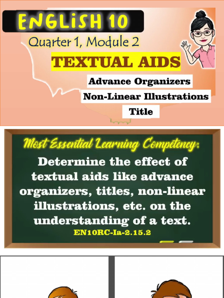 ENGLISH10 - Q1-Lesson2:TEXTUAL AIDS | PDF