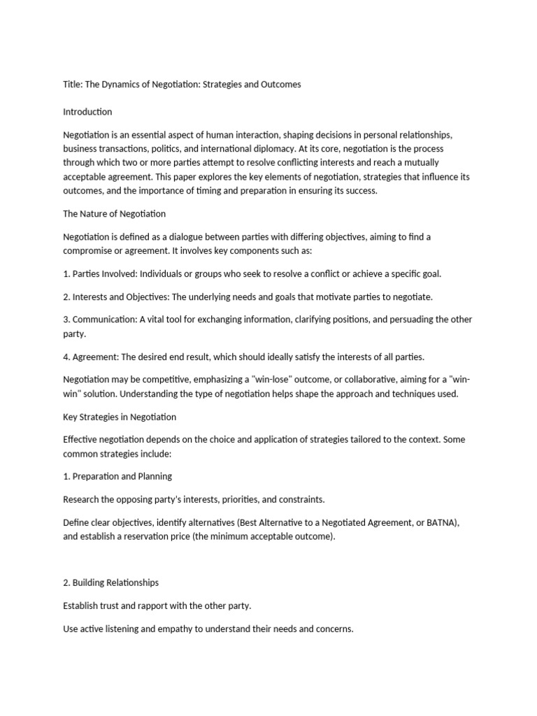 Title - The Dyna-WPS Office | PDF | Negotiation | Social Psychology
