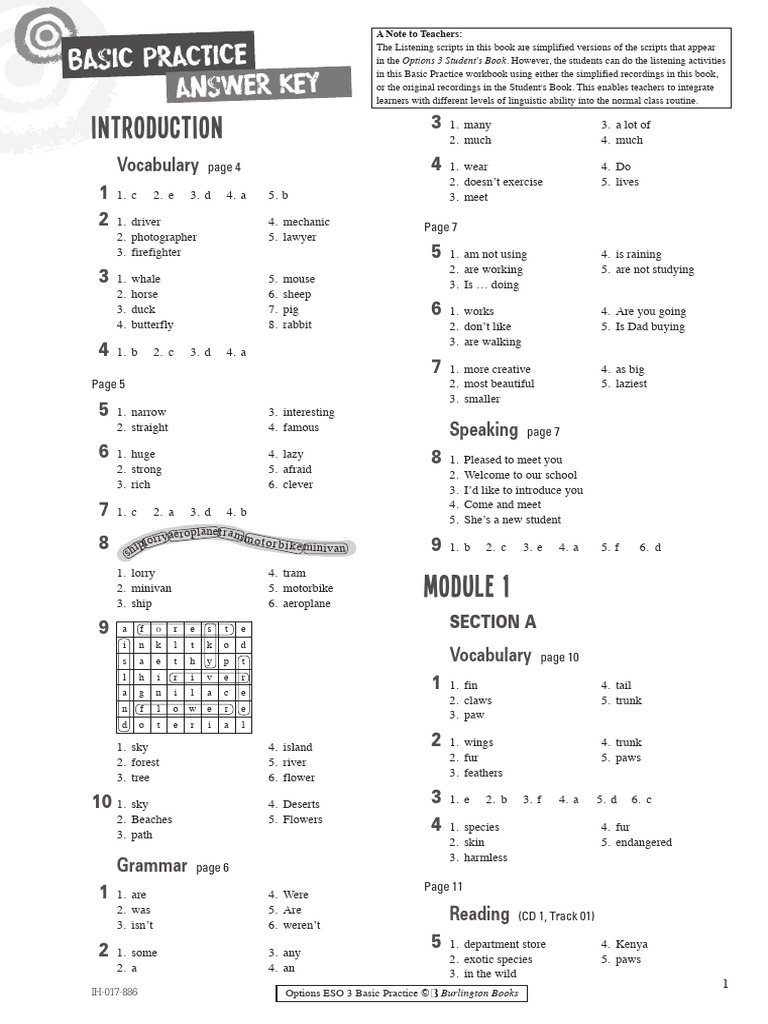 Basic Practice Answer Key | PDF | Robert Louis Stevenson | Police