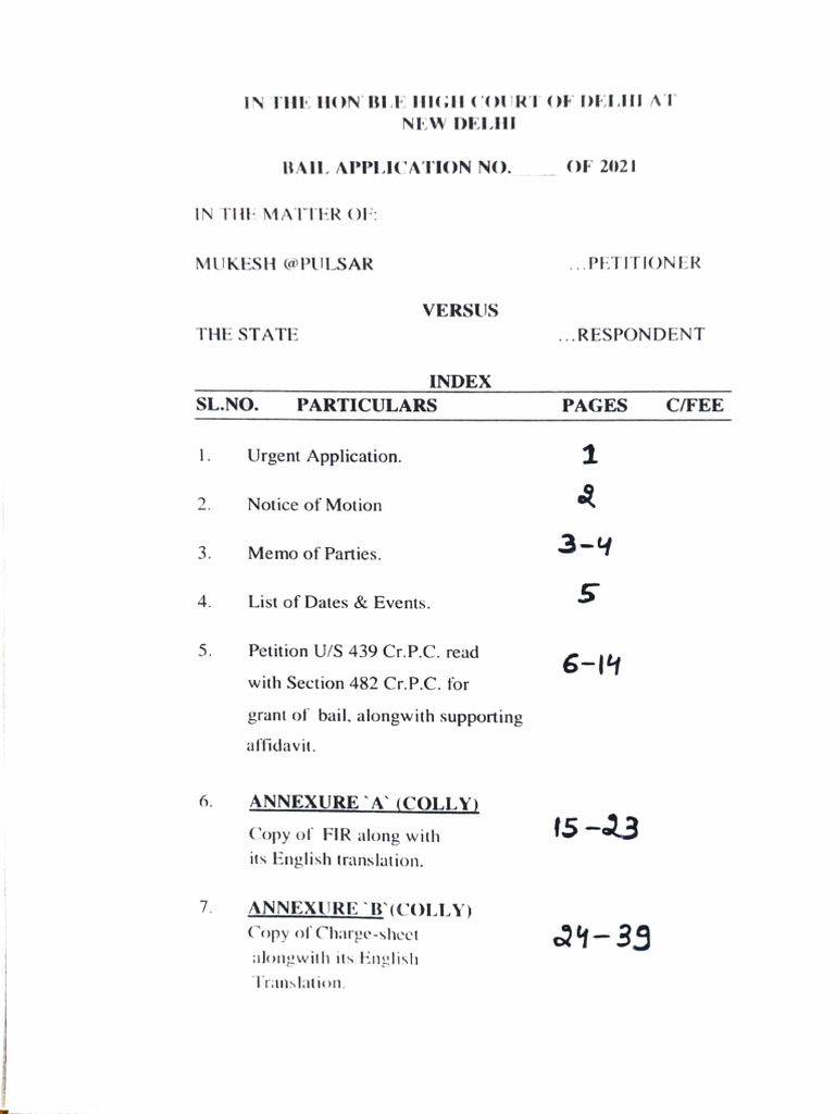 Bail Application | PDF