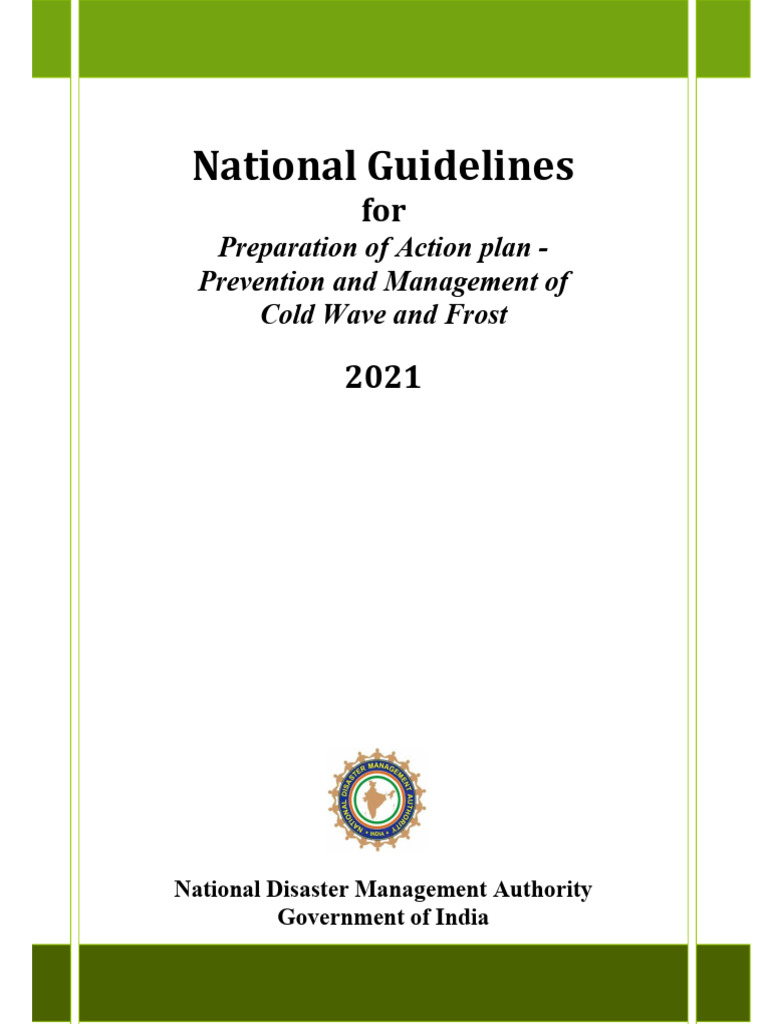 Draft-Guidelines-for-Cold-wave | PDF | Emergency Management | Freezing