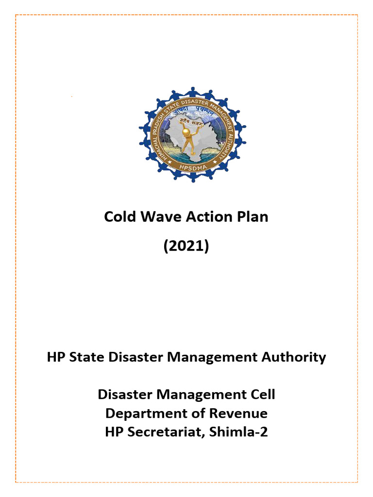 Cold Wave Action Plan Overview | PDF | Hypothermia | Emergency Management