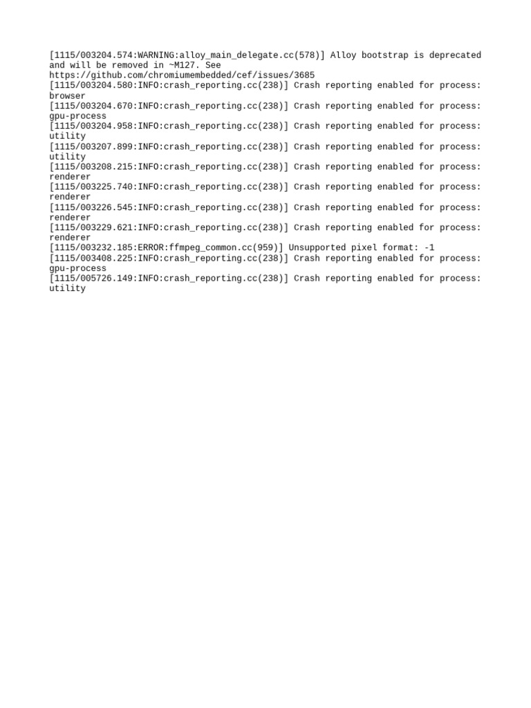 Cef Log | PDF