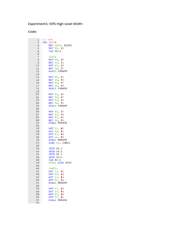 7-Segment Display Control Code | PDF