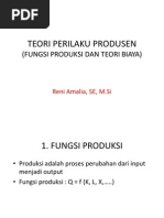 Teori Perilaku Produsen