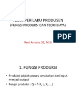 Teori Perilaku Produsen