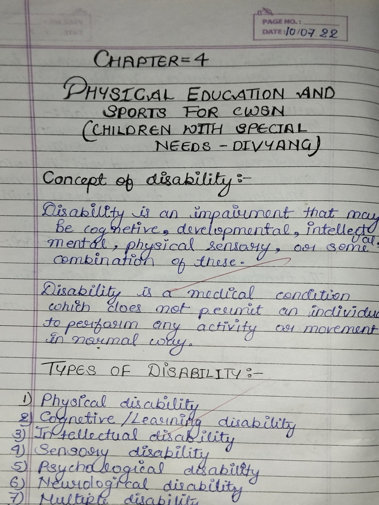 Chapter 4 - Physical Education and Sports For Cwns (Children With ...