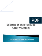 Benefits of An Integrated Quality System