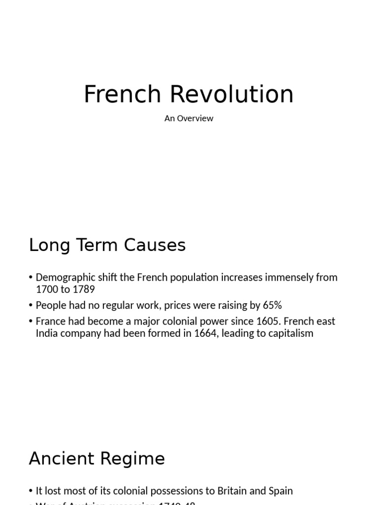 Causes and Impact of the French Revolution | PDF | French Revolution ...