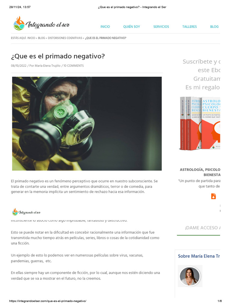 ¿Que es el primado negativo_ - Integrando el Ser | PDF | Las emociones ...
