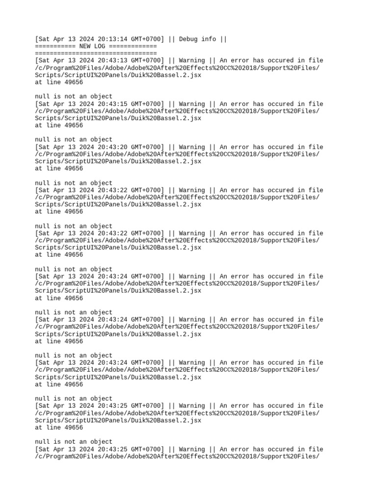 Duik debug log pdf software engineering technology development