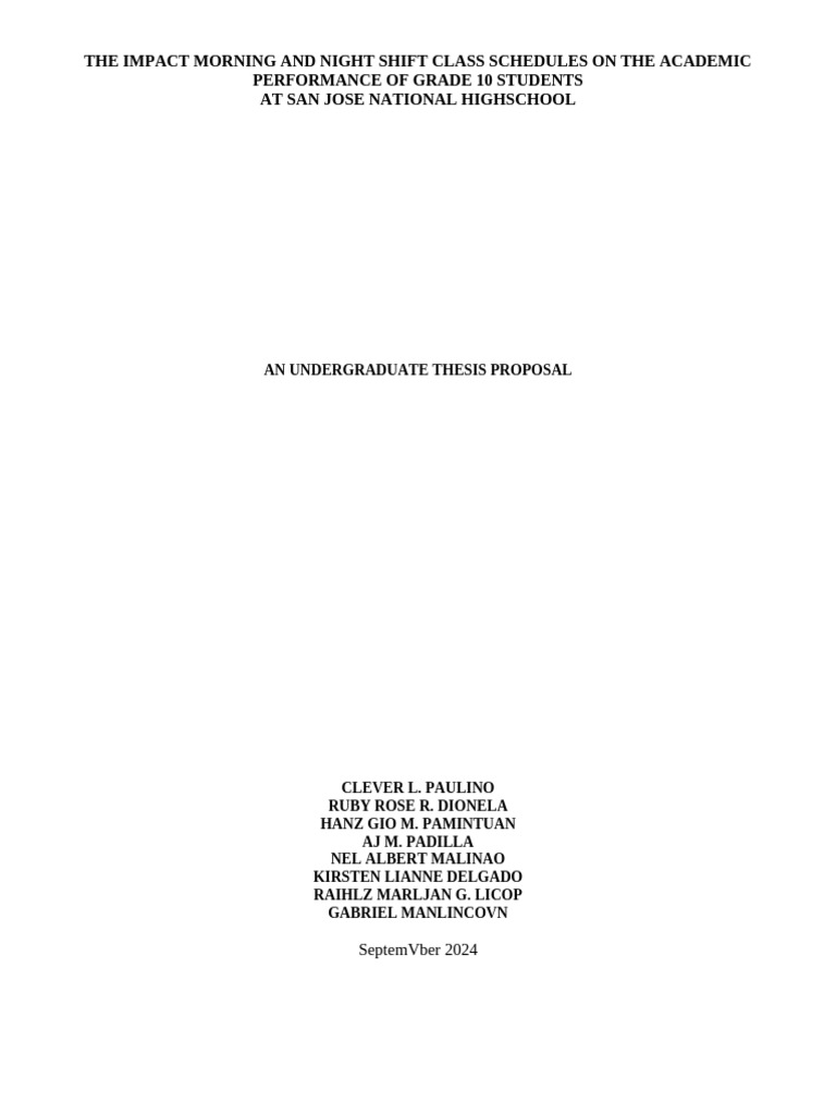 Impact of Shift Schedules on Students | PDF | Circadian Rhythm | Sleep