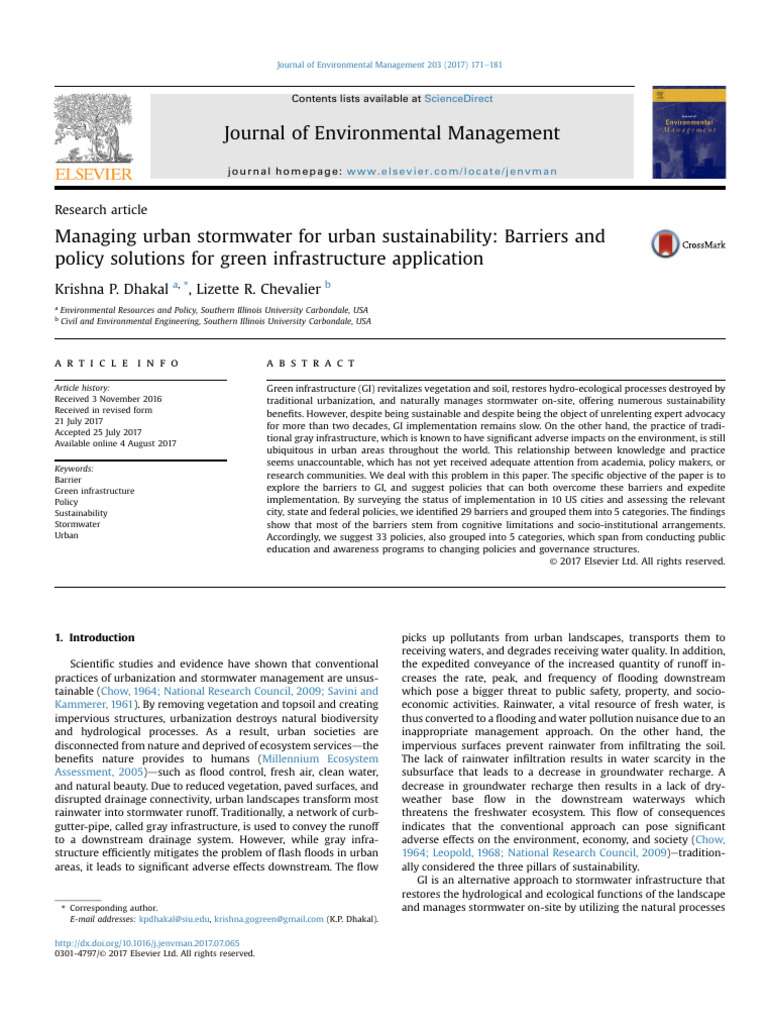 Urban Sustainable Stormwater | PDF | Clean Water Act | Stormwater