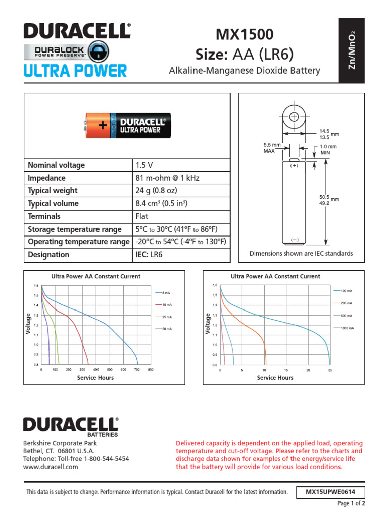 AA Battery_unlocked | PDF | Electrical Components | Electrical Engineering