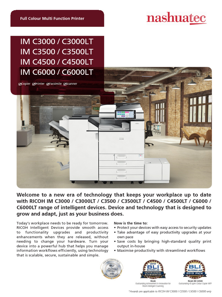 Ricoh IM Series Multifunction Devices | PDF | Image Scanner | Network ...