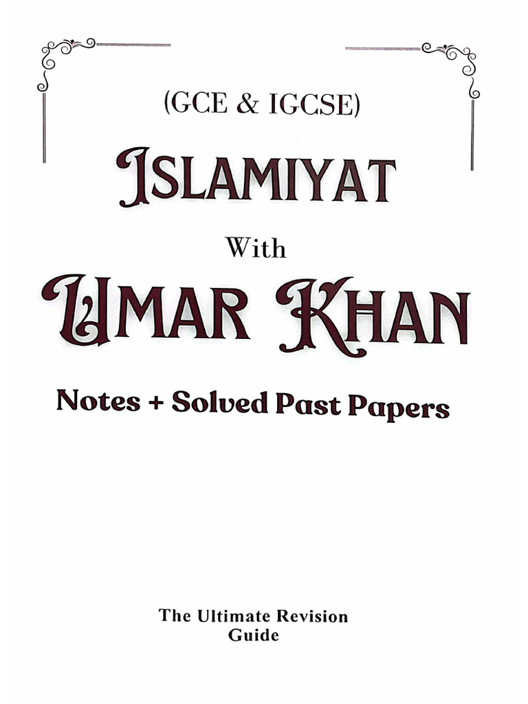 The Ultimate Revision Guide Umar Khan | PDF
