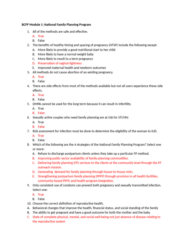 National Family Planning Program Overview | PDF
