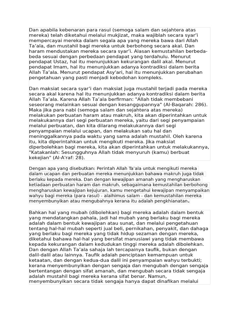 Dan Apabila Kebenaran para Rasul | PDF