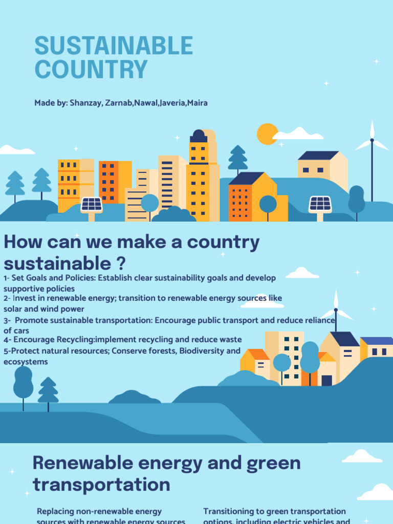 Strategies for a Sustainable Country | PDF | Renewable Energy | Energy ...