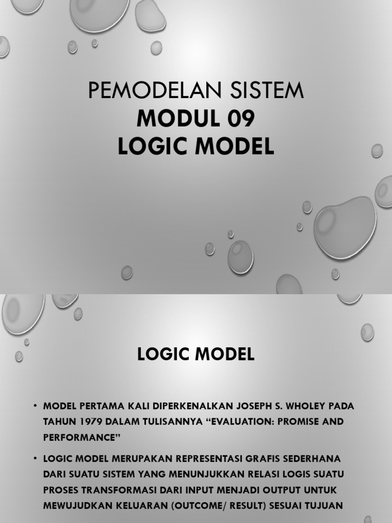 Pengenalan Logic Model dalam Sistem | PDF
