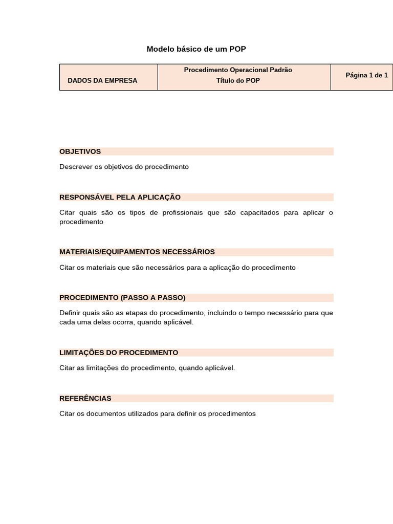Modelo - Elaboração de Um Pop | PDF