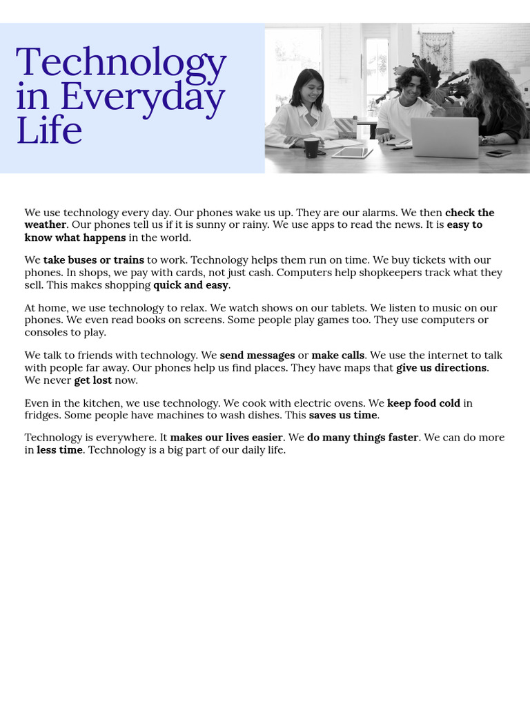 Technology In Life Doc Pdf