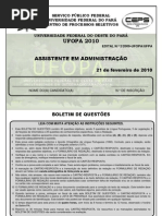 Prova Assistente Em Administracao