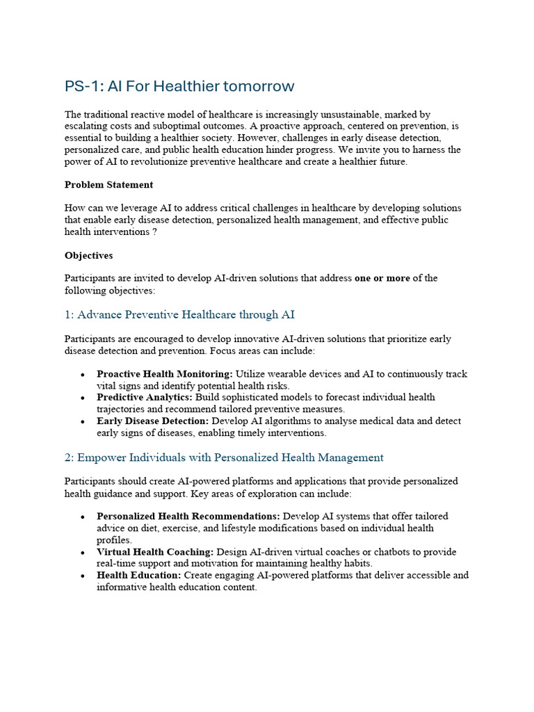 AI Innovations for Health and Education | PDF | Artificial Intelligence ...