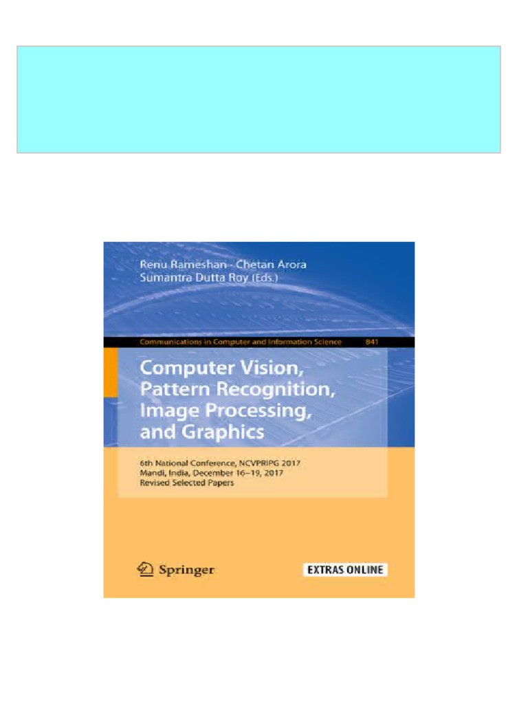 Download Complete Computer Vision Pattern Recognition Image Processing ...