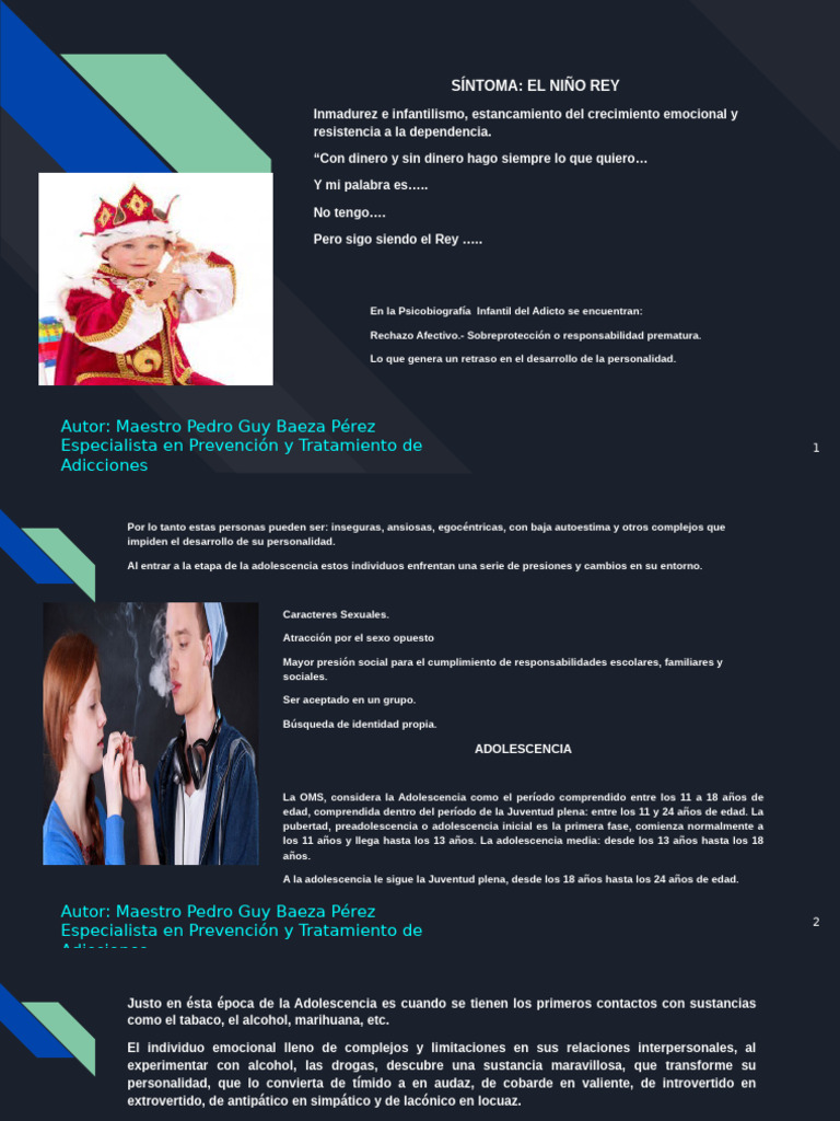 El Niño Rey | PDF | Adolescencia | La dependencia de sustancias