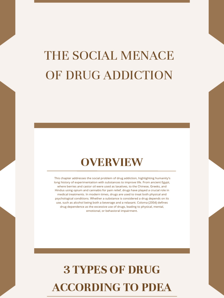 The Social Menace of Drug AddictIon PDF | PDF | Cannabis (Drug) | Drugs