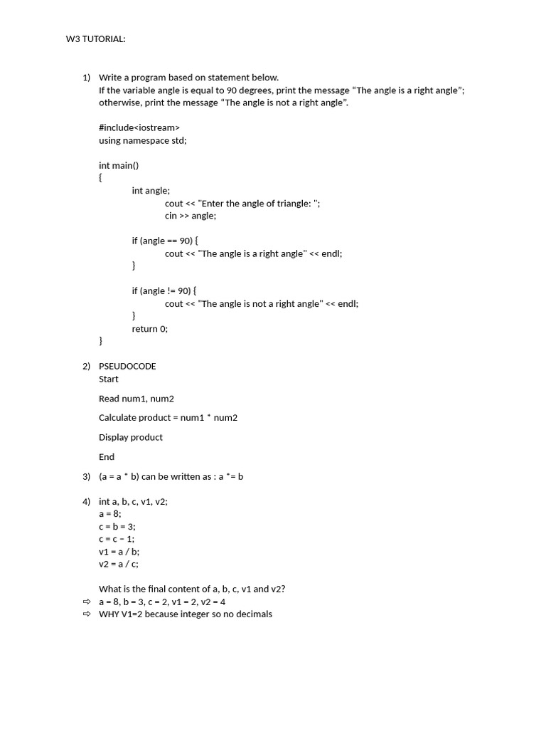 Exercise w3 pdf
