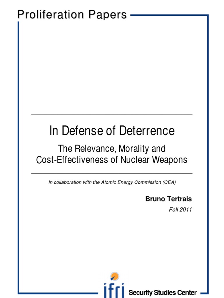 Nuclear deterrence essay image