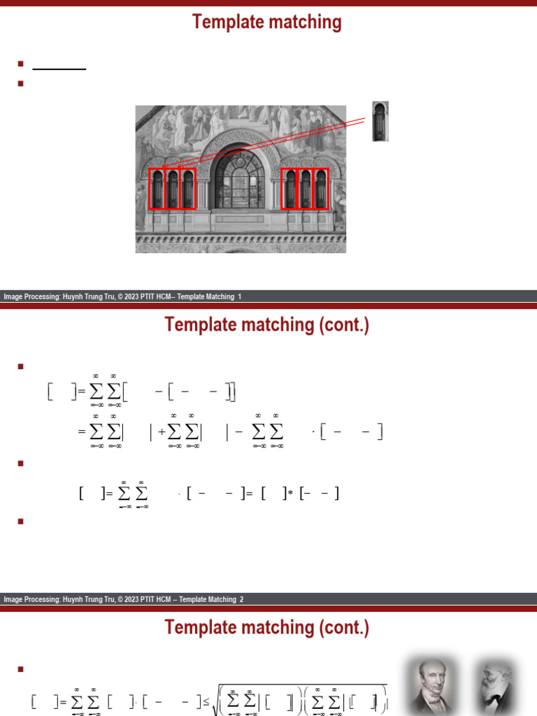 Template Matching in Image Processing | PDF | Discrete Fourier ...