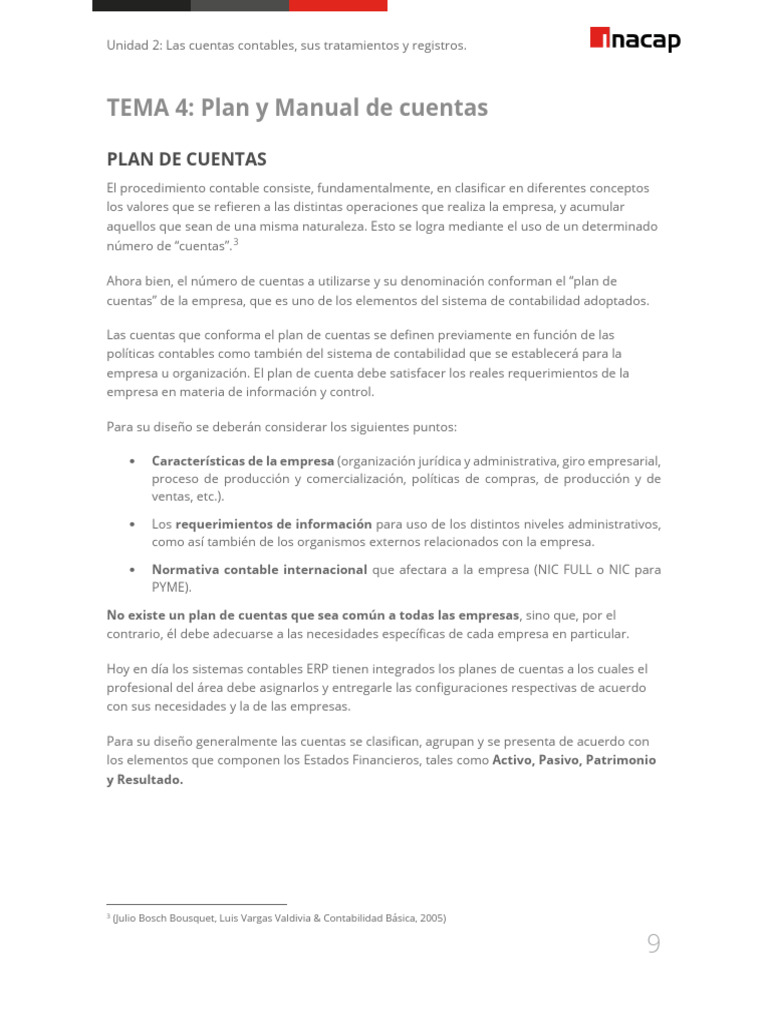 AVC404_U2_LEC4 PLAN Y MANUAL DE LAS CUENTAS | PDF | Contabilidad | Business