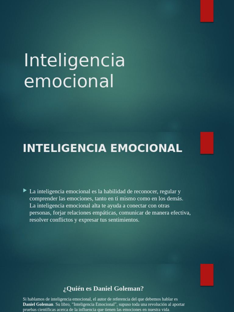 Inteligencia Emocional | PDF | Inteligencia emocional | Las emociones