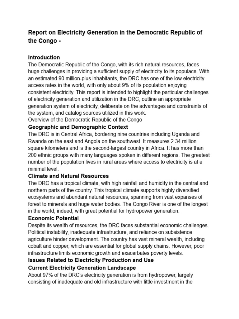 Physics Summative Report | PDF | Hydroelectricity | Electricity Generation