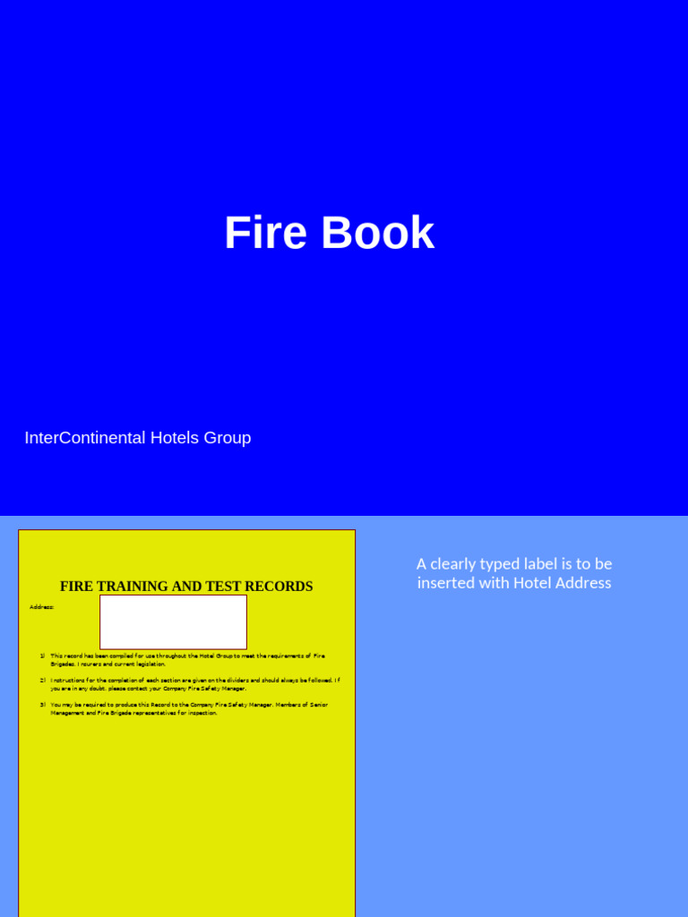 Training - Fire Book Records Example | PDF | Stairs | Architectural ...