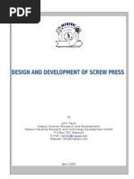 Download Design and Development of Screw Press by jeanmartin006 SN79968040 doc pdf