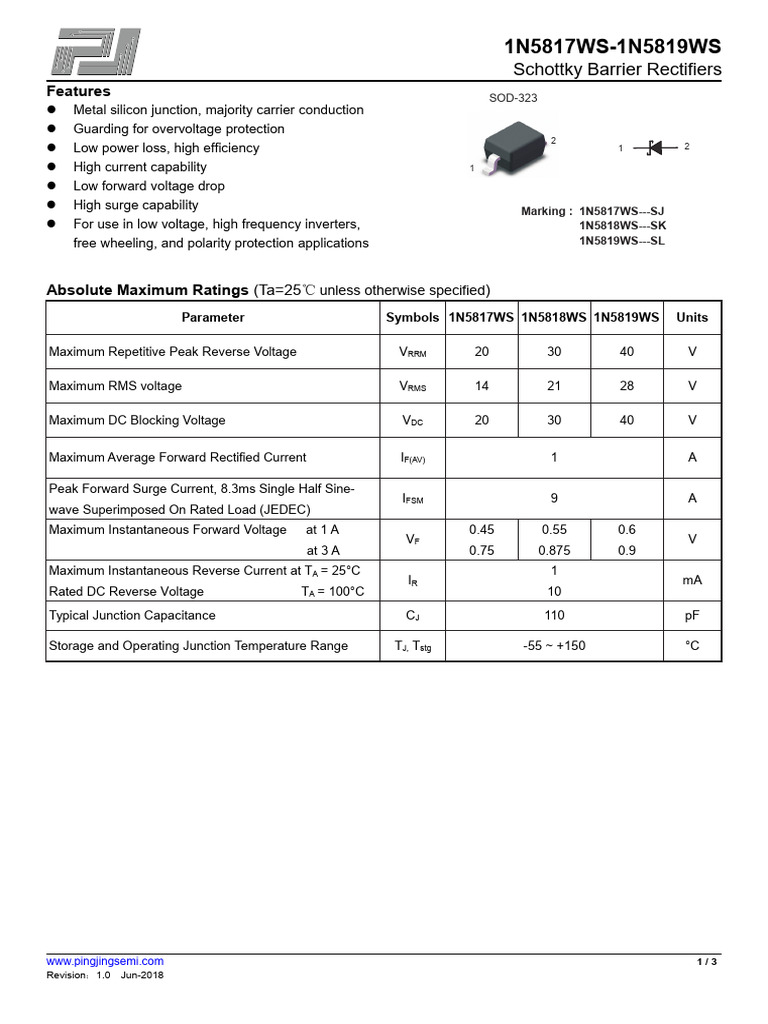 Datasheet 5 | PDF | Rectifier | Manufactured Goods