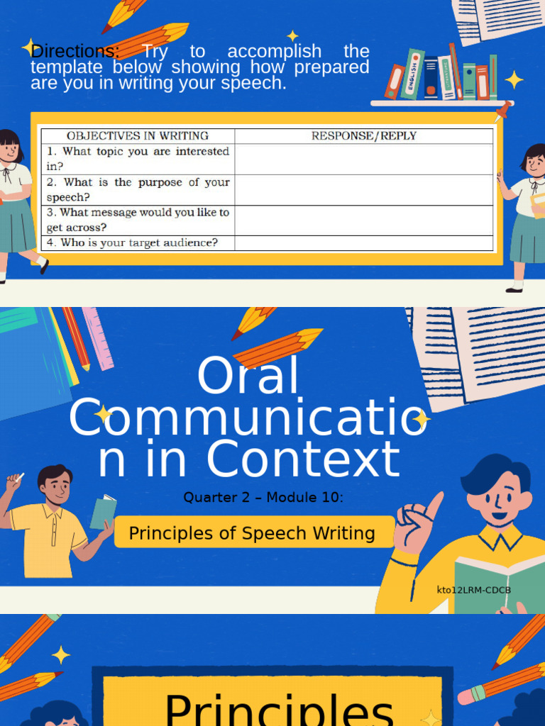 Principles of Effective Speech Writing | PDF
