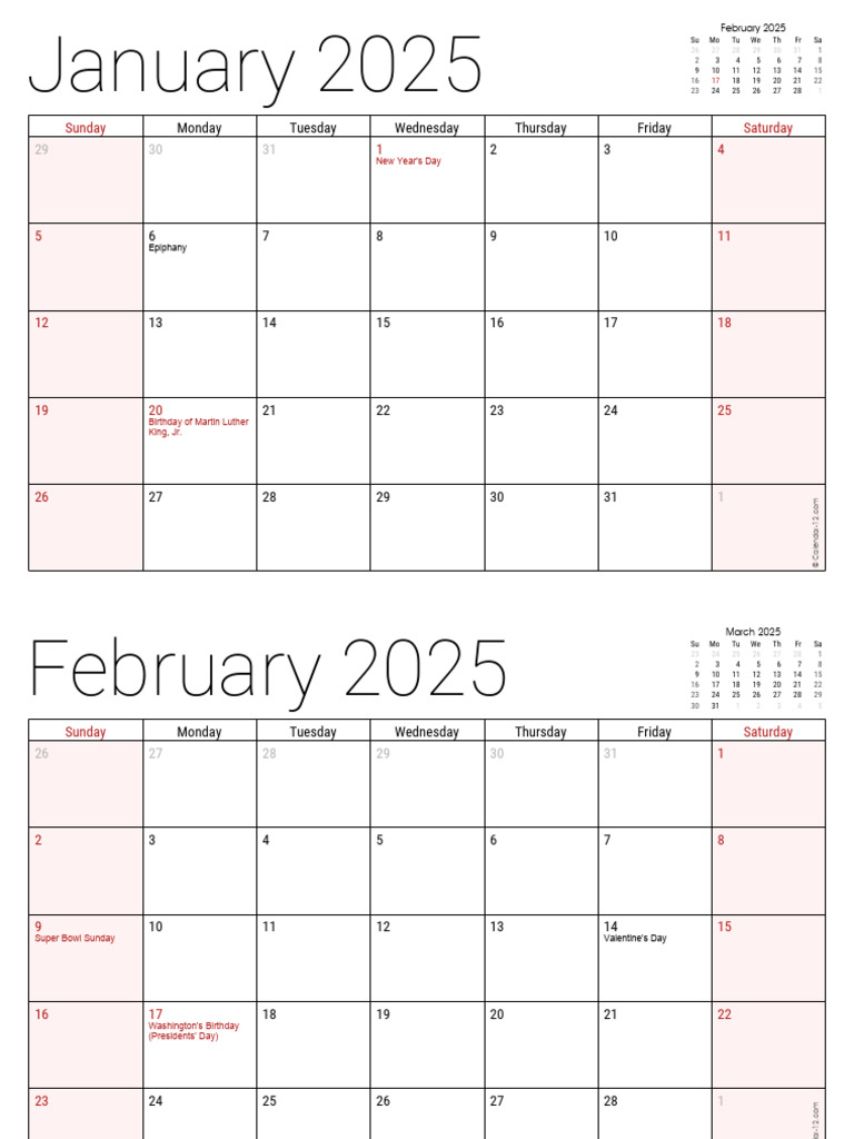 January - December 2025-2 | PDF | Easter | Holidays