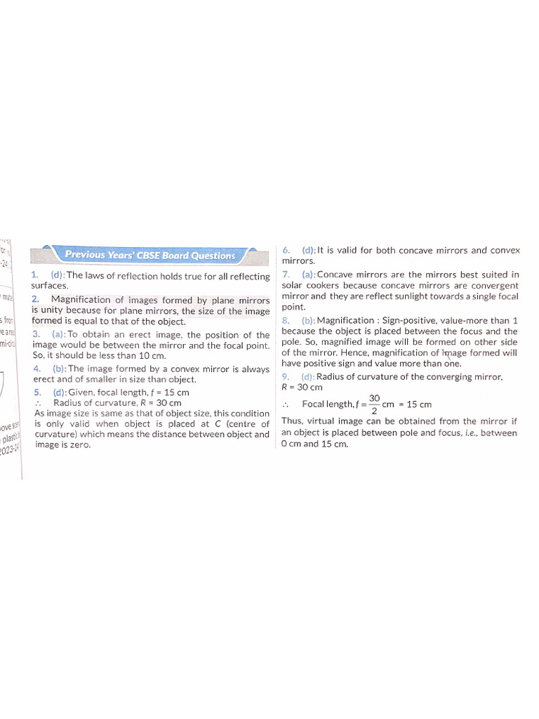 Light PYQ Solution (Ques 1-53) | PDF