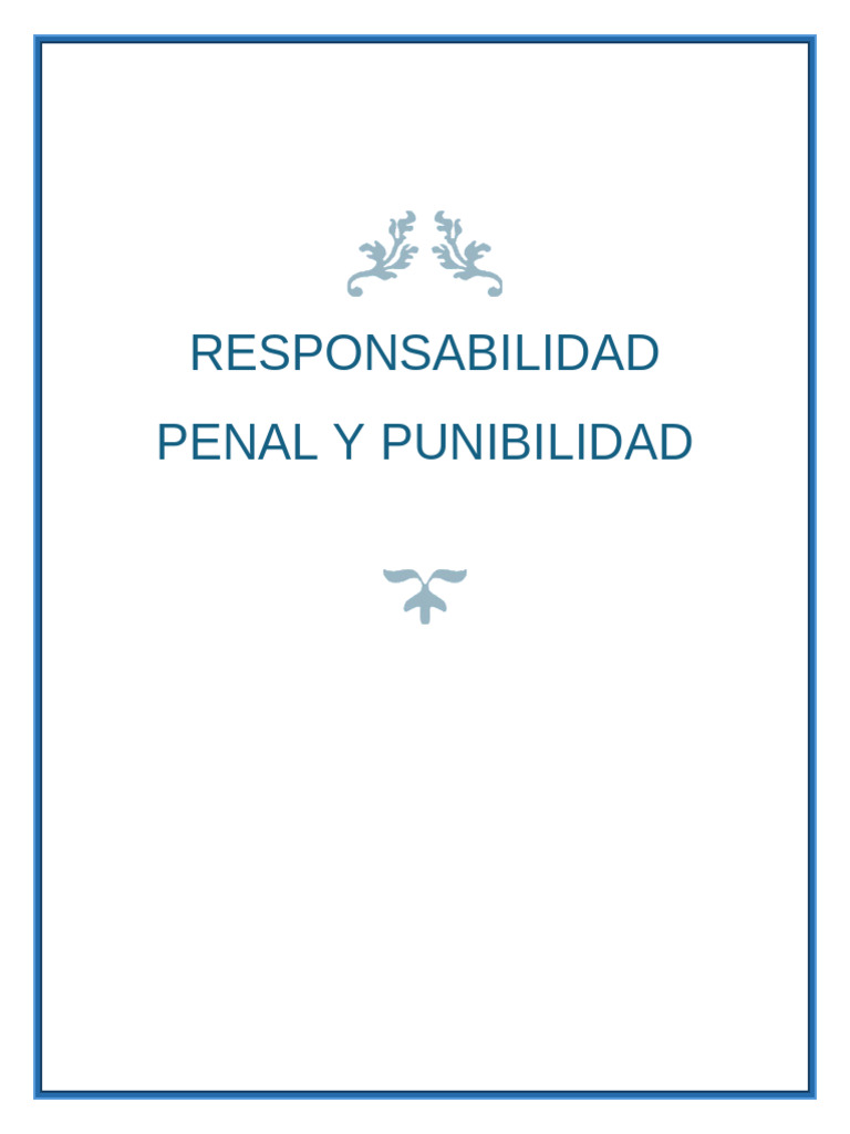 Responsabilidad Penal y Punibilidad 32 | PDF | Derechos humanos | Derechos