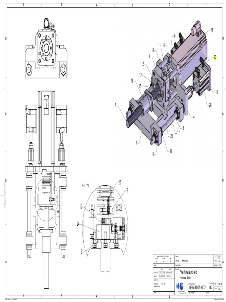 035-1005-002 Vertikalantrieb - Verticaldrive | PDF | Vehicle Technology ...