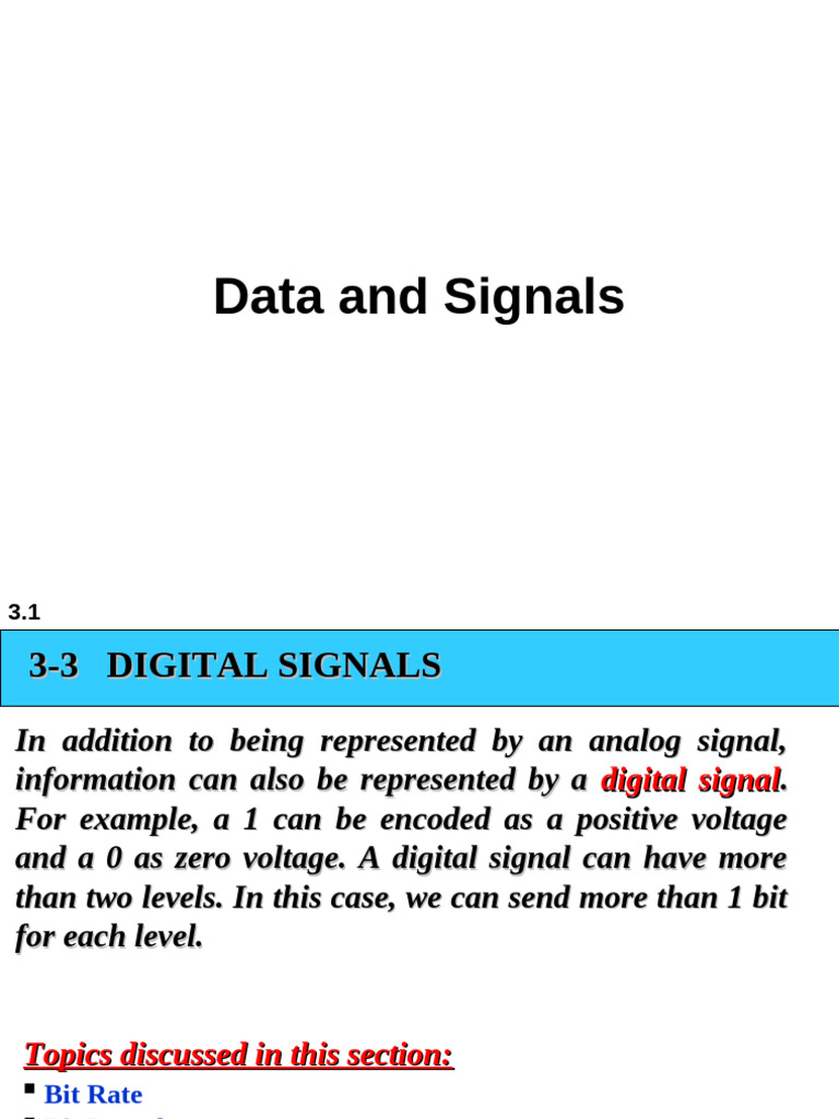 Data and Signals | PDF | Bit Rate | Bandwidth (Signal Processing)