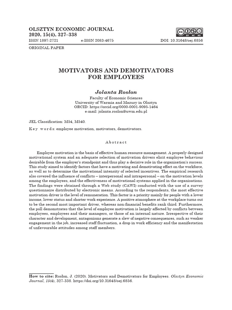 Employee Motivation Factors Explained | PDF | Motivation | Motivational